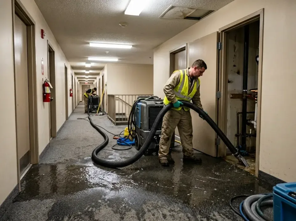 multi-unit-apartment-hallway-f-005 — frequently asked questions, Emergency Burst Pipe Water Extraction & Removal in Rio Vist…